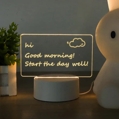 Qyvla™ Acrylic LED Note Board & Desk Lamp