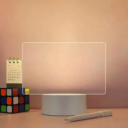 Qyvla™ Acrylic LED Note Board & Desk Lamp